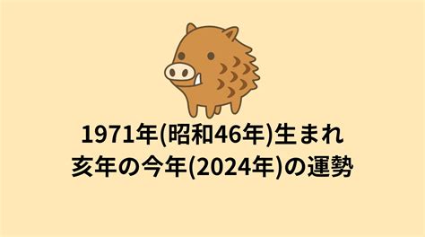 1971年干支|1971年・昭和46年生まれ・亥年 (いのししどし)・今年53歳